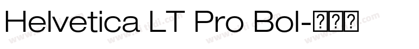 Helvetica LT Pro Bol字体转换